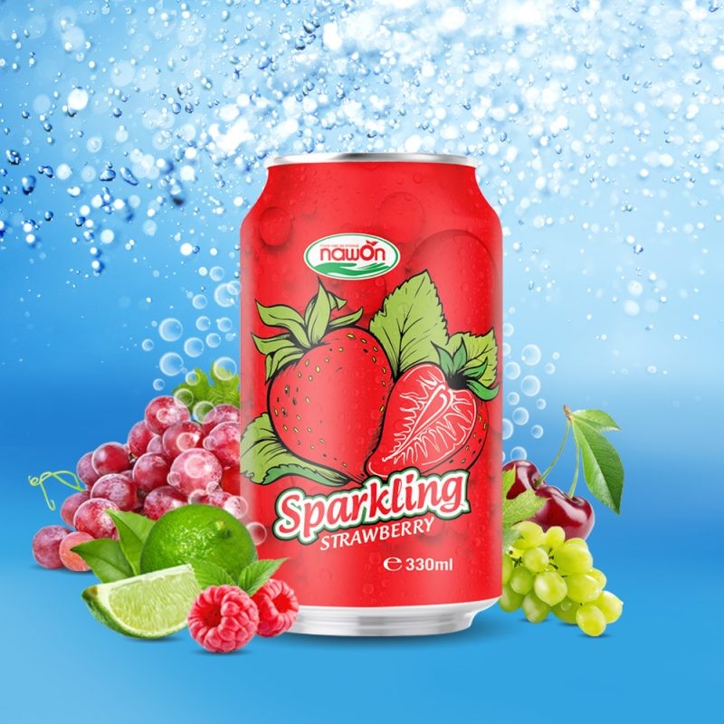 330ml sparkling water with Lychee flavor 24cans/carton Sugar-Free soft drink Sparkling Water Brands Nawon