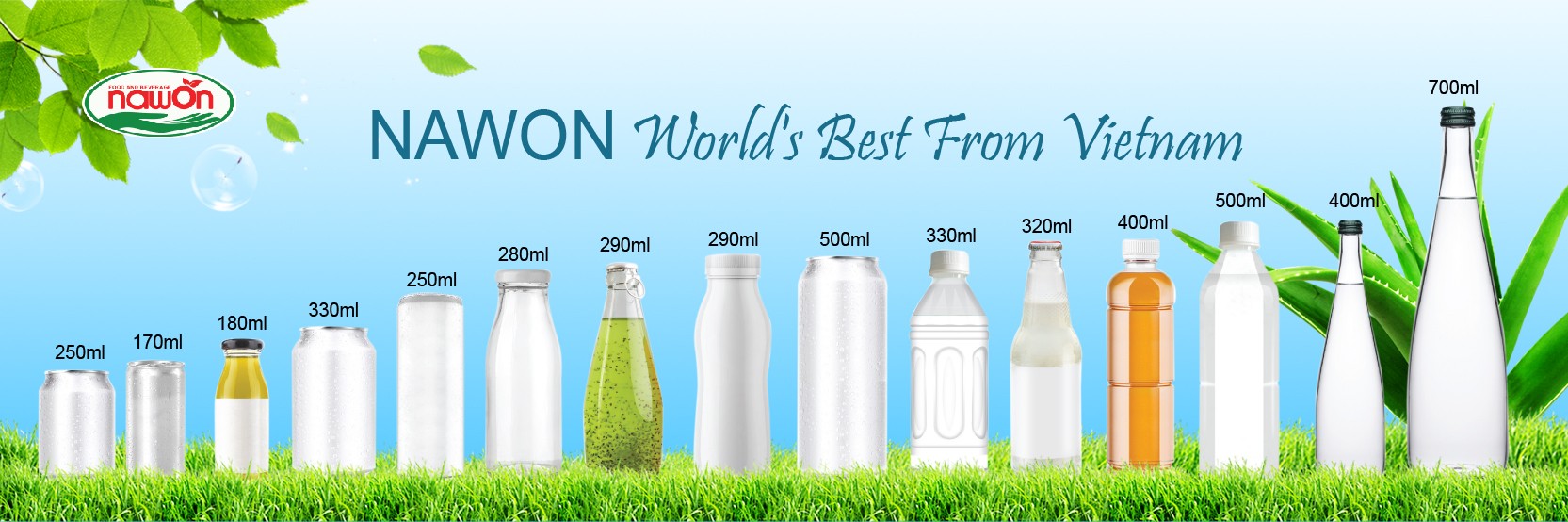 500ml NAWON Canned Organic coconut water powder No cholesterol ISO HACCP Beverage Manufacturer in Vietnam