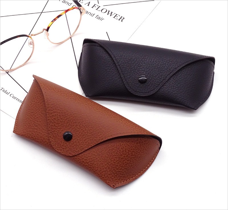 Bargain Eyewear Accessories PU Leather Eyeglasses Cases & Bags Wholesale Eye Glasses Packaging Boxes For Sunglasses Custom Logo