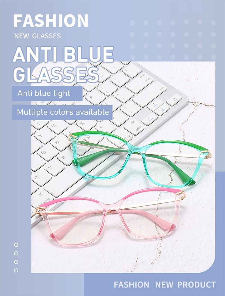 High quality Frame 2022 New lentes Clear Thick frame eyewear glasses blue light filter optical frames cat eyes glasses for women