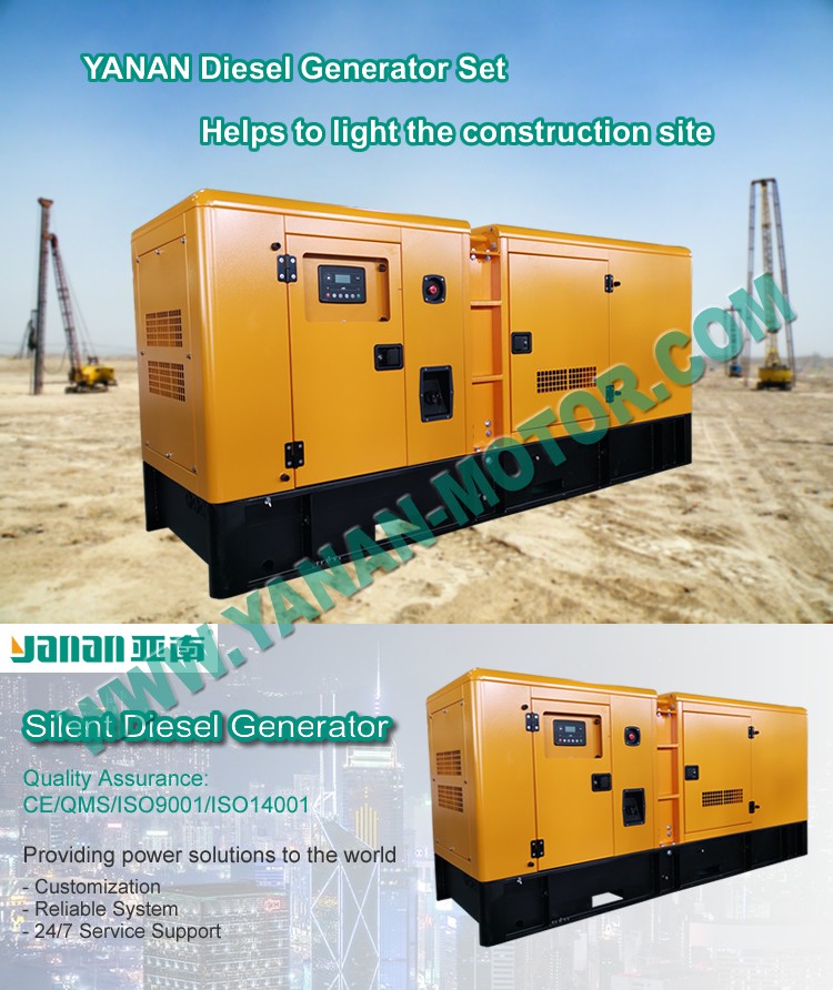 Orange Silent Diesel Generator 10kva 20kva 30kw 100kw 1000kw Three Phase Energy Generator Price