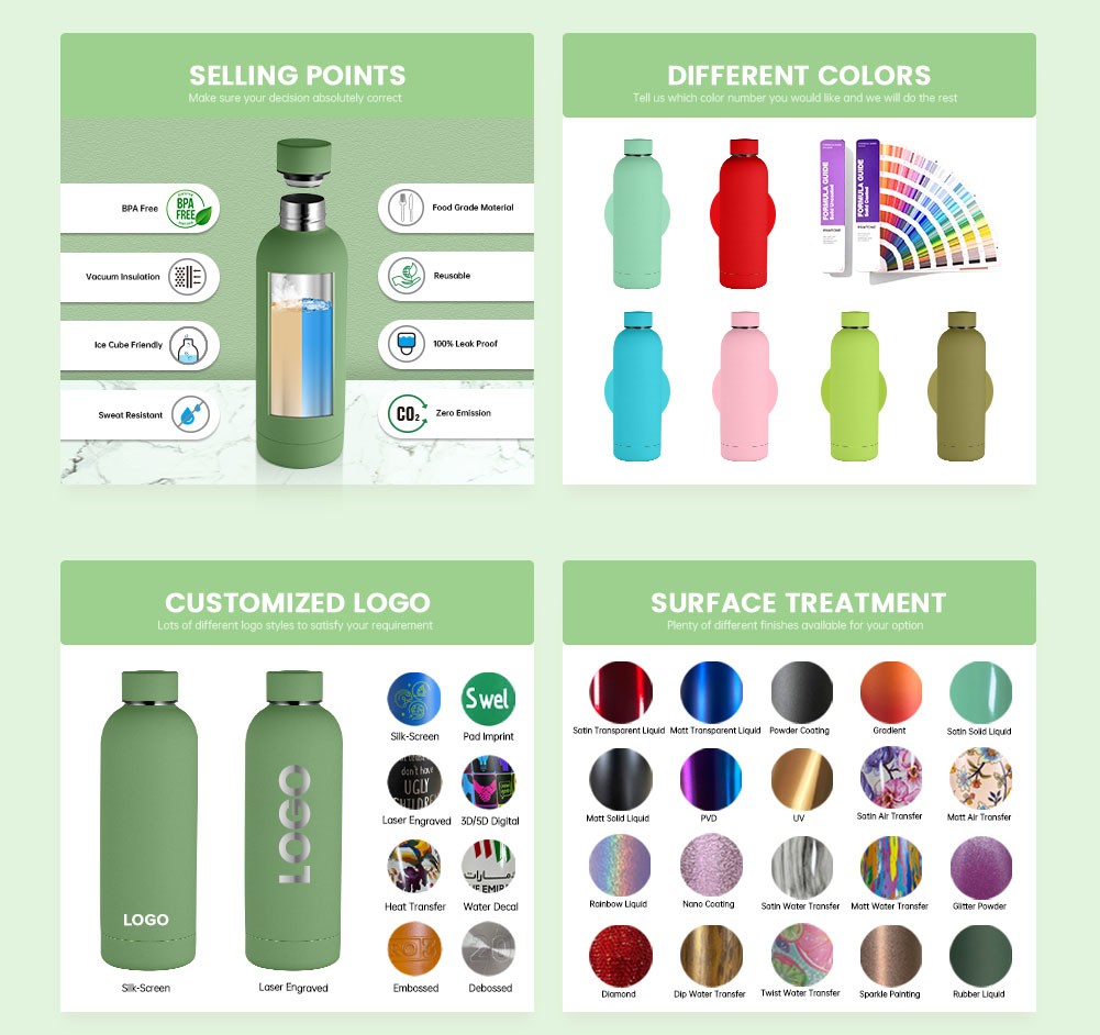 KARRY VESSEL 12oz 17oz 25oz 32oz Vacuum Insulated Stainless Steel Flask Sports Canteen Water Bottle With Lid