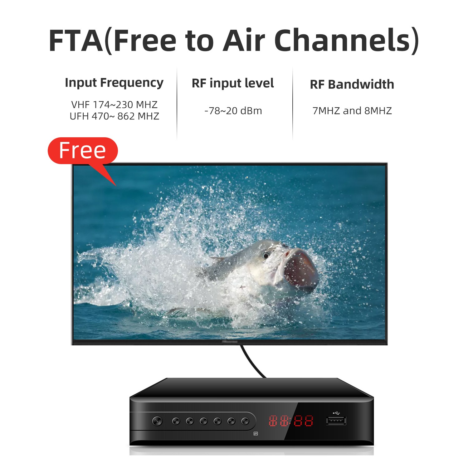 OEM Factory free to air 1080p digital tv receiver dvbt2 set top box dvb-t2 stb converter box