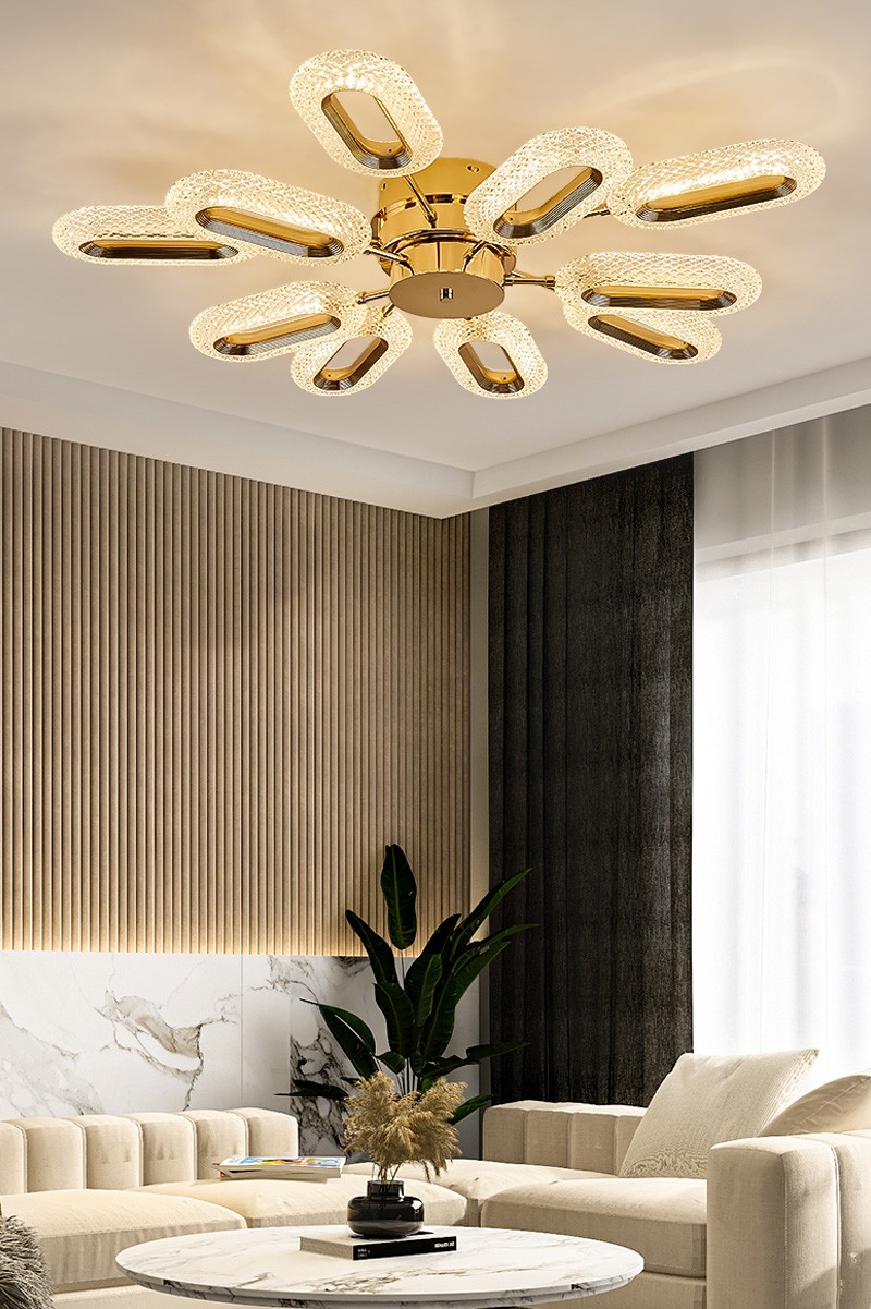 Modern Crystal LED Ceiling Chandalier Light Pendant Light For Home Living Room Kitchen Dining Table Hanging Lamps Decoration
