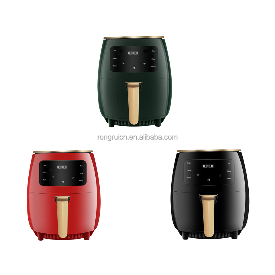 6.0L 2400W Digital Touch Screen Control Circculation Automatic Free Deep Air Fryer Without Oil