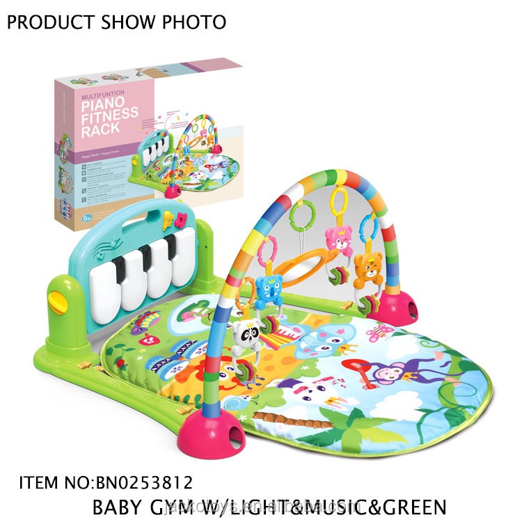 Baby Cradle Crawling Carpet Fitness Rack Foot Play Piano Mat Toys