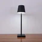 Hotel Rechargeable Restaurant Table Lamp Bottle Neck Lamp LED 3 Level Dimming Warm Light for Dinning Table