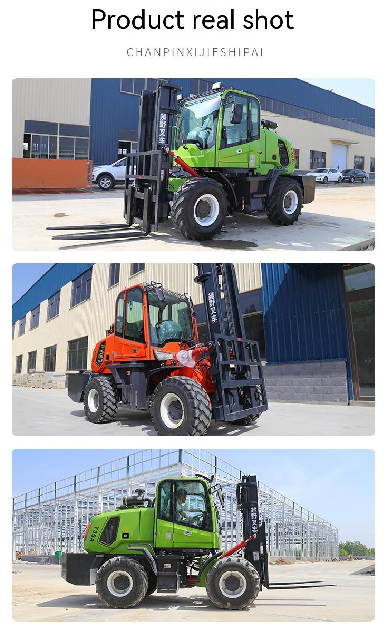 4x4 rough terrian diesel forklift terrain fork lift 3 ton 4 ton 5 ton all rough terrain forklift 4 way forklift