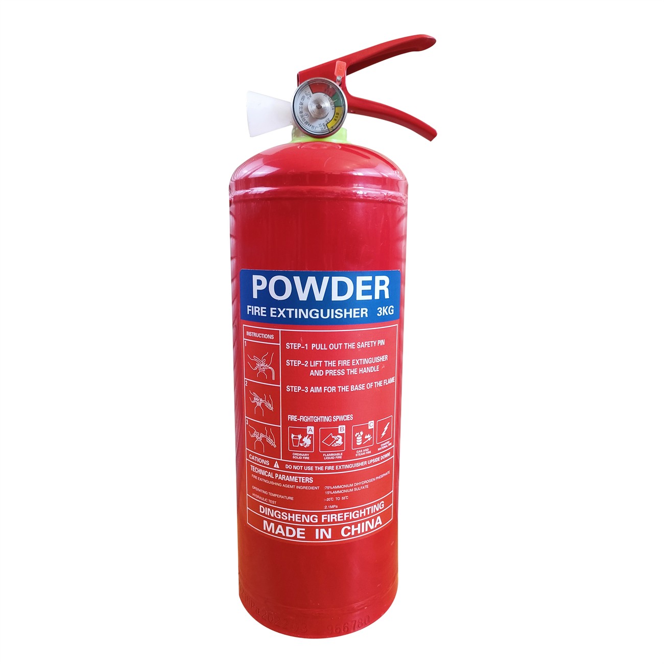 Wholesale cheap price 40% ABC multi-purpose dry chemical powder fire extinguisher 3 kg