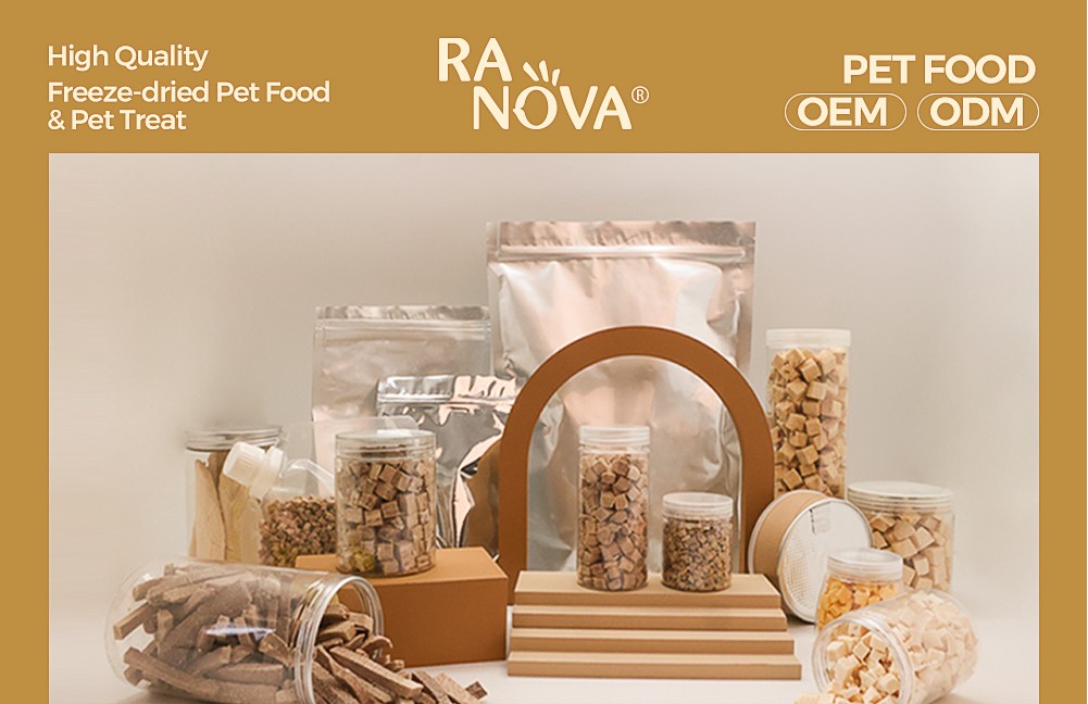 Ranova Natural private label pet freeze dried duck liver pet food and cat snacks for dogs and cat feeds