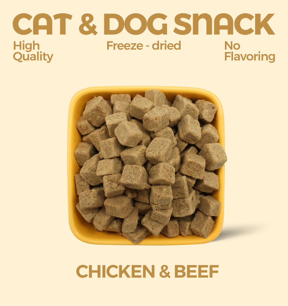 Ranova high quality Beef and Chicken mixed oem pet food and snack food for pet food distributor