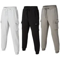 Men Casual Pants Stretchable Cargo Pants Sports Fit Jogger Sweatpants Men's New design customized LOGO Street wear Trousers