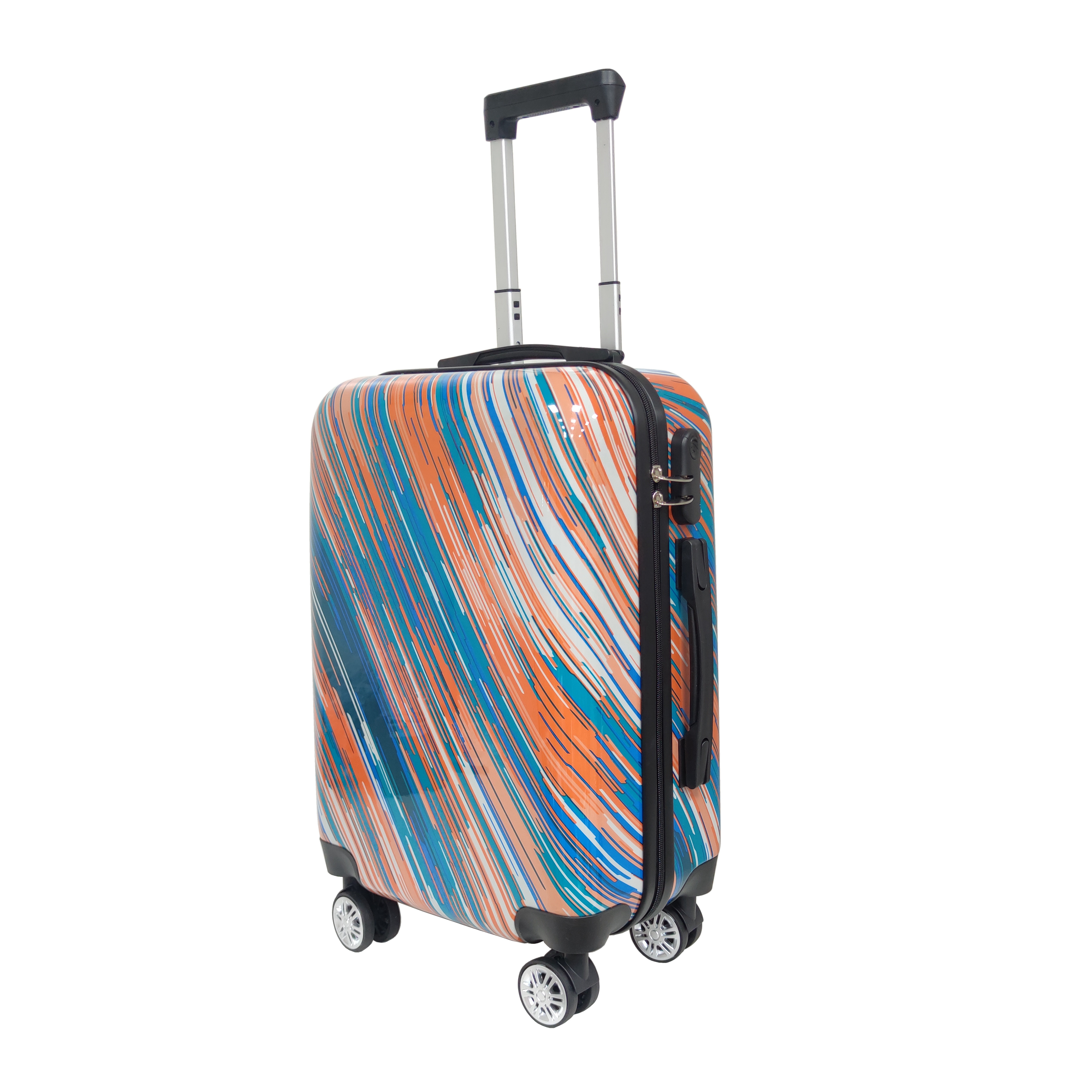 Full Printed Customized Designed luggage 20+24+28inch 3 Pieces Wholesale Luggage Set Travel Trolley Suitcase Bag