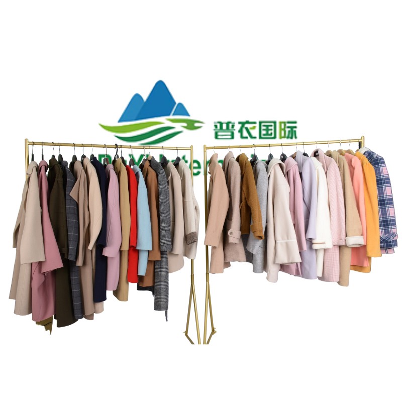 autumn winter Trench Coat Minimalist Long Woolen bulk used clothes second hand clothes used clothing in bales stock