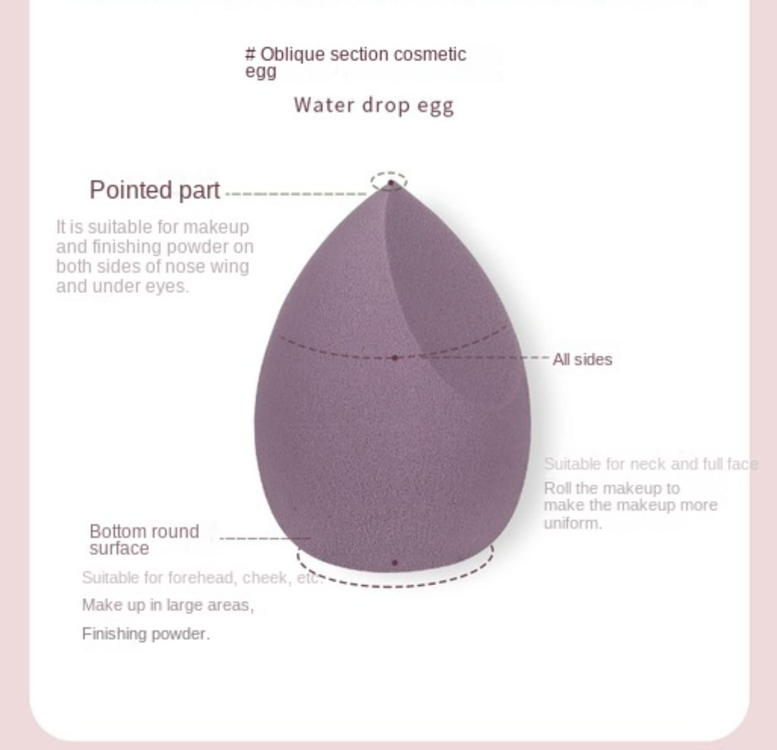 6 Pieces Beauty Sponge Blending Cream Powder Puff Makeup Egg Foundation Blending Cosmetic Sponges Makeup Sponge