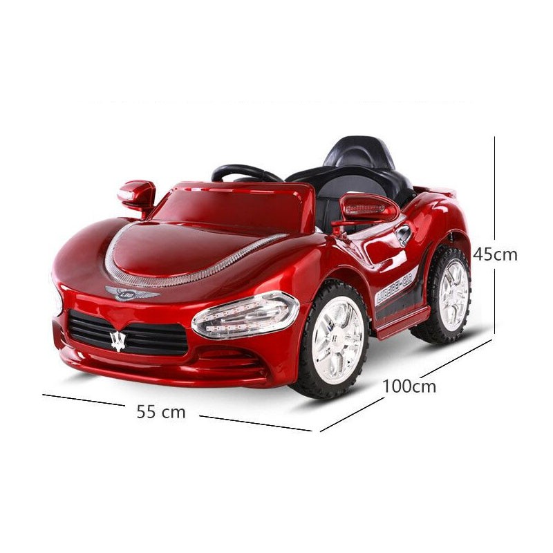 Children's Electric Car With Four-wheel Dual Drive Belt Remote Control Belt Swing Can Be Charged