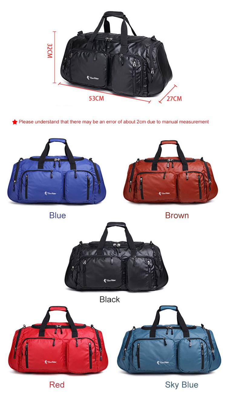 2021 Waterproof Oxford sport yoga Bag Large Capacity Folding duffle Bag with Sneaker Compartments Gym sport travel Bag