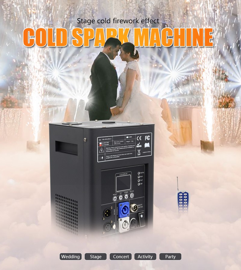 Guangzhou 110V 220V electronic cold spark machine mini wedding fire works fireworks manufacturer