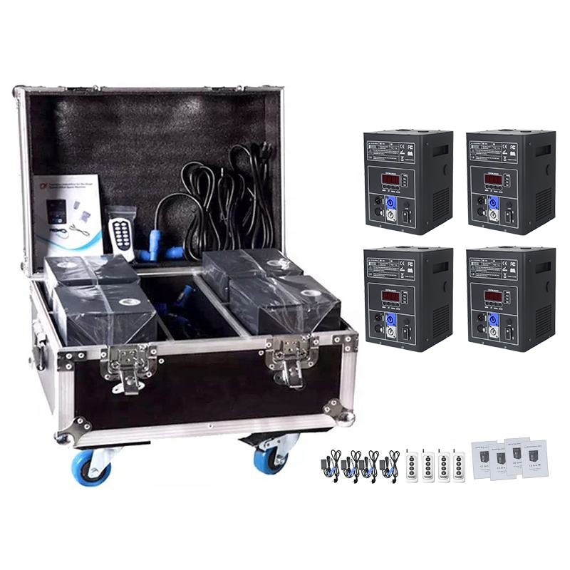 2pcs 4pcs 6pcs 8pcs Cold Spark Machine With flight case