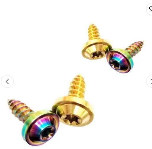 High Quality Inner angle head titanium alloy self-tapping screw motorcycle modification various colors