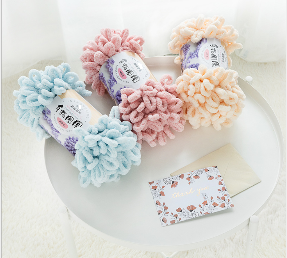 Charmkey Polyester Soft Loop fancy yarn for knitting sweater scarf