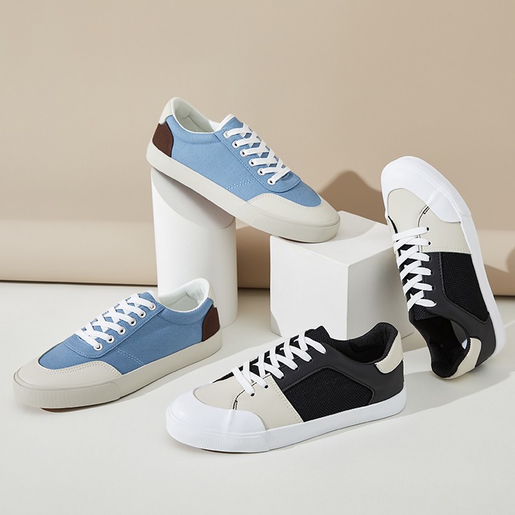 XRH Fashion Rubber Flats Sneakers Zapatillas Casual Walking Style Custom Vulcanize Shoes Canvas For Men New Style