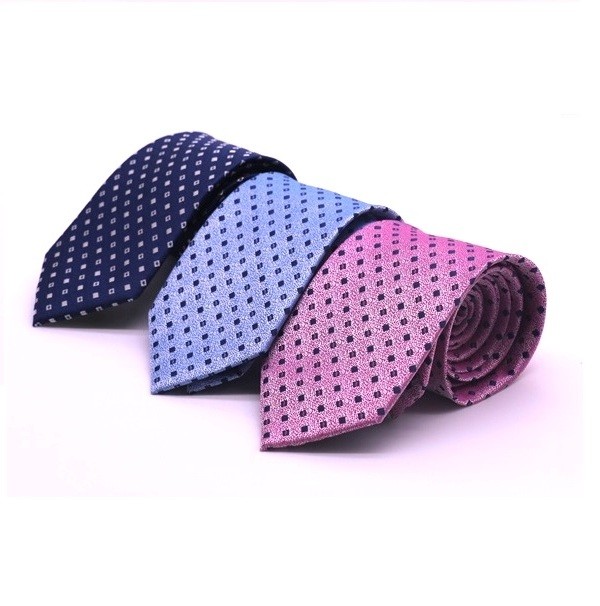 Low price hot selling high quality polyester silk ties, woven business men's neckties