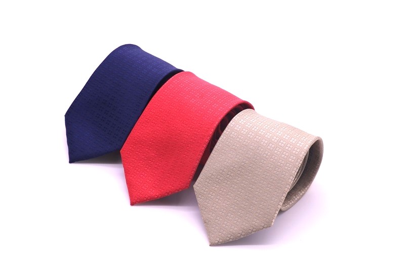 Customized European and American hot-selling neckties Polyester silk neckties High-quality woven business men's neckties