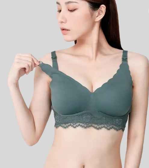 Front Open Women Breastfeeding Clothes Plus Size Breathable Wireless Maternity Nursing Bras