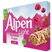 Cereals (45%) Wholegrains Vegetarians Snacks Crunchy Wheatflakes Healthy Protein Alpen Light Summer Fruits Bar