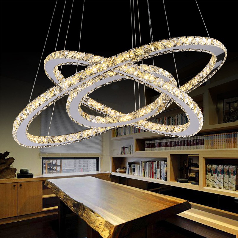 Modern Luxury Hotel Lobby Stairwell Stainless Steel Crystal High Ceiling Crystal Pendant Lighting Chandelier