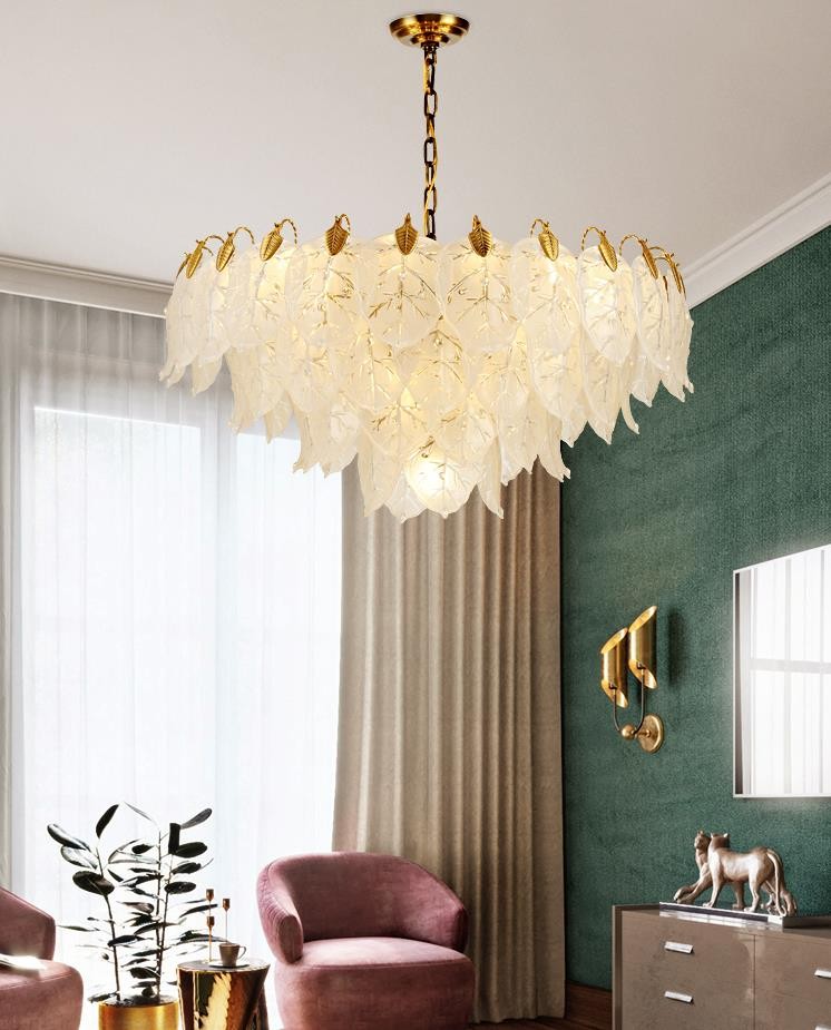 Light luxury atmosphere personality simple restaurant hotel lobby Nordic modern crystal chandeliers