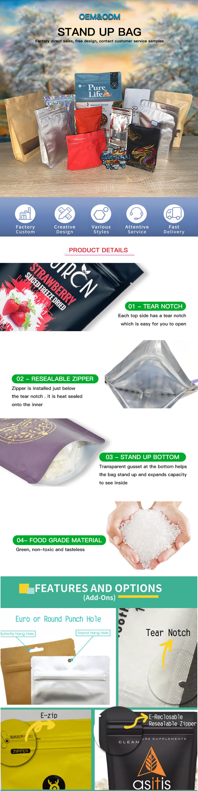 customize size 4 kg 8 kg 10 kg 15 kg OEM Premium Dog Food Pet food plastic packaging pouch with Dog food bag