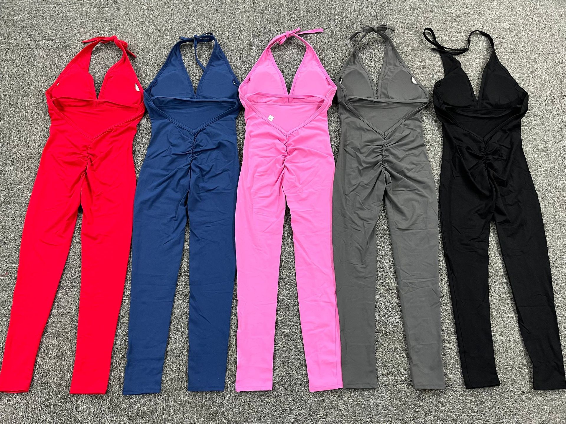 Custom One Piece Fitness Gym Exercise Workout Wear Yoga Leggings Women's Active Wear Yoga Jumpsuit