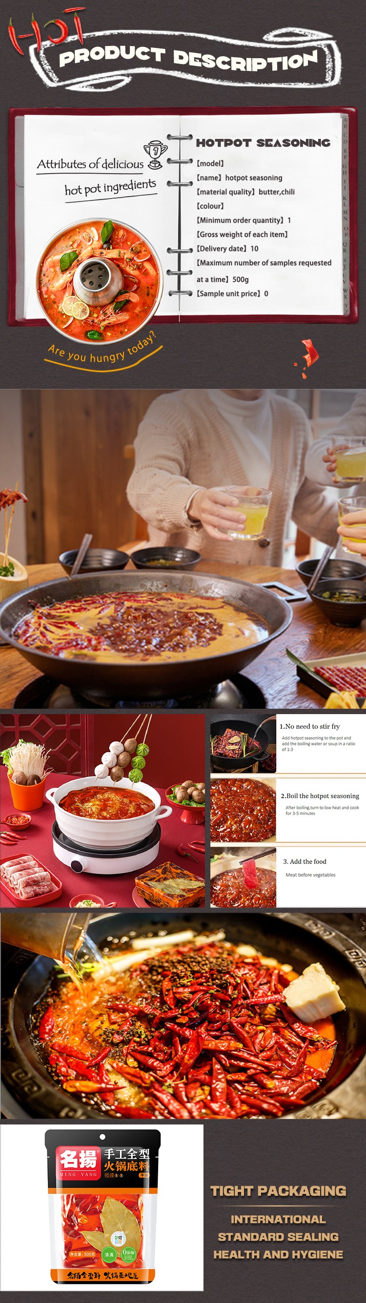 Laotanzi 7kg Halal pickled vegetable flavor Food Seasoning Hotpot condiment for Grilled Fish