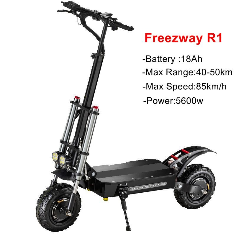 Dropshipping 6000w off road for adults new arrival 60V scooters electric foldable dual motor Freezway 11inch electric scooter