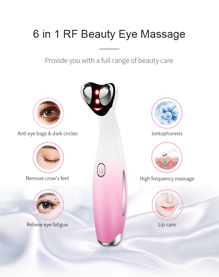 Eye Massage Instrument Beauty Personal Care Handheld Vibration Roller Anti Wrinkle Dark Eye Circle Mini Rf Ems Eye Beauty Device