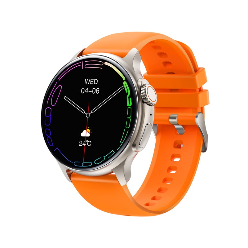 KarenM K58 BT Call Outdoor Sport Style Men Smart watch 1.43 inch Round AMOLED Screen Waterproof Fitness Tracker Smartwatch