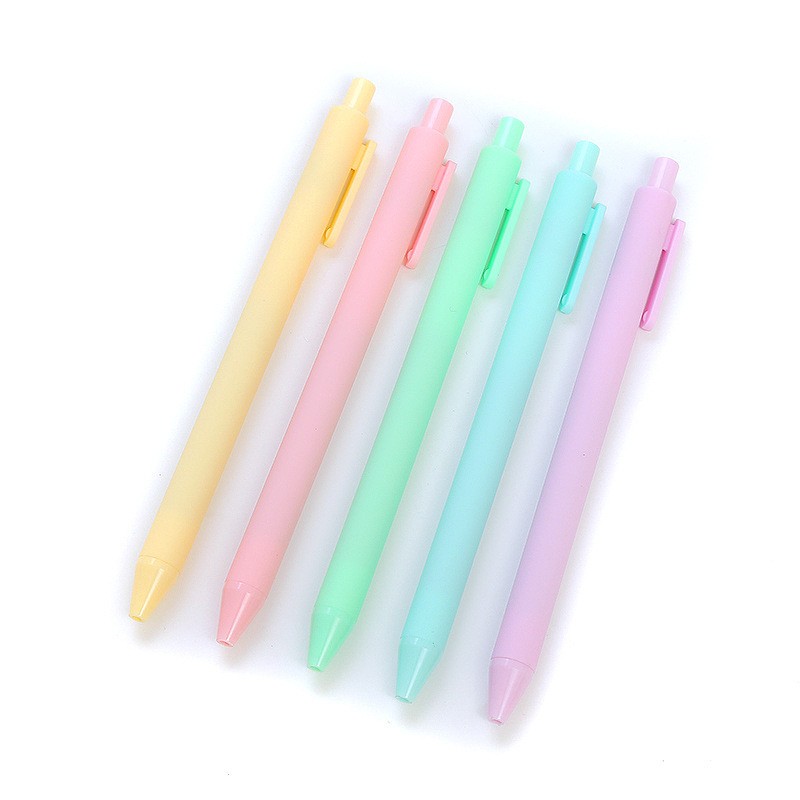 School Student Macaron Candy Color Coloured Gel Pens With Custom Logo