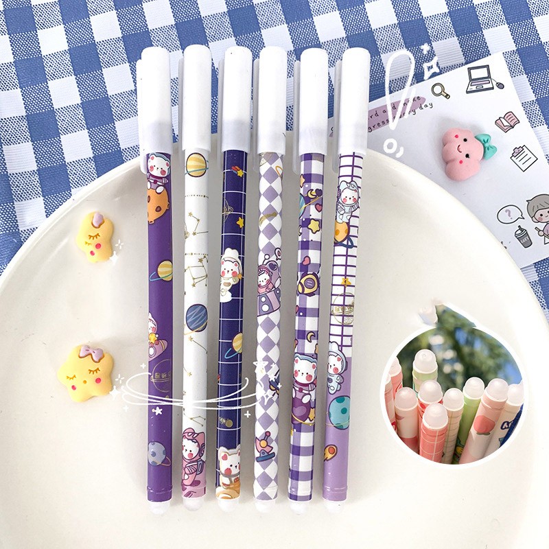 JPS OEM Caneta Apagavel Wholesale Cheap Cartoon Erasable Gel Pens