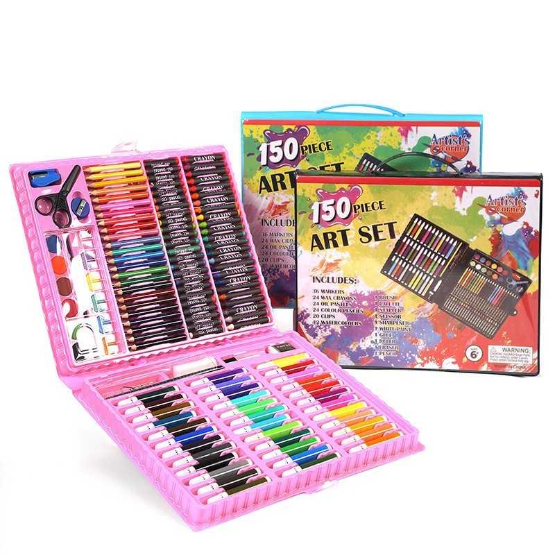 150pcs Drawing kits Art Supplies Christmas gifts for Kids Girls Boys Coloring set