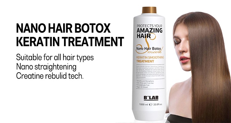 Private Label Hair Care Salon Professional Nano Botox Hair Treatment Smoothing Brazilian Keratin Nanoplastia Hair Treatment