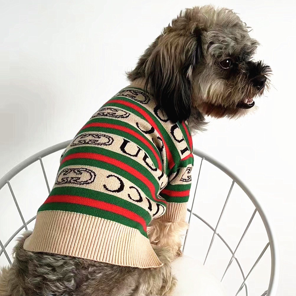Luxury Pet Dog Clothes Apparel Cat Sweater Dog Knitted Clothes for Small Medium Large Dog