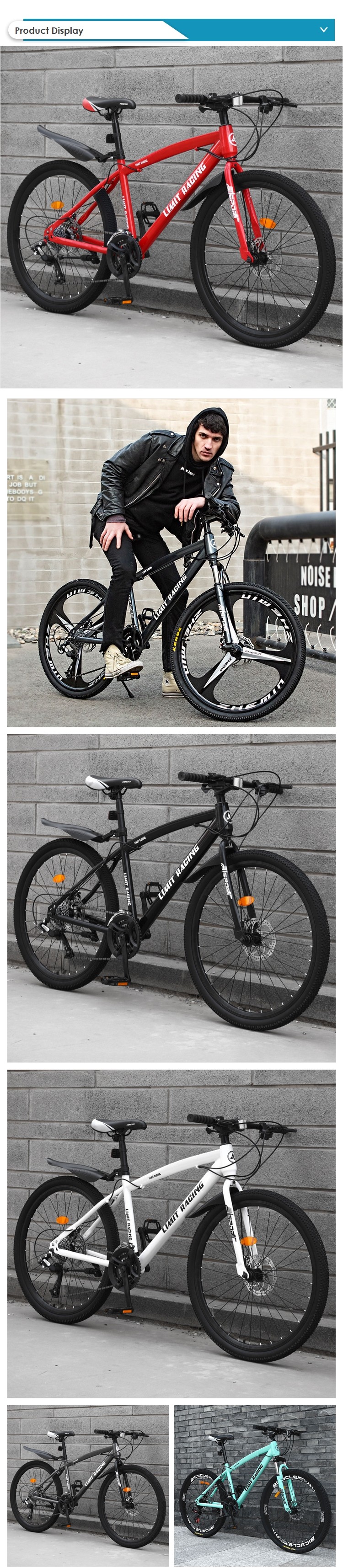 21 24 Speed Mountain Bike Adult Men And Women MTB Mountain Bicycles 24 26 inch Full Suspension BMX Road Bike