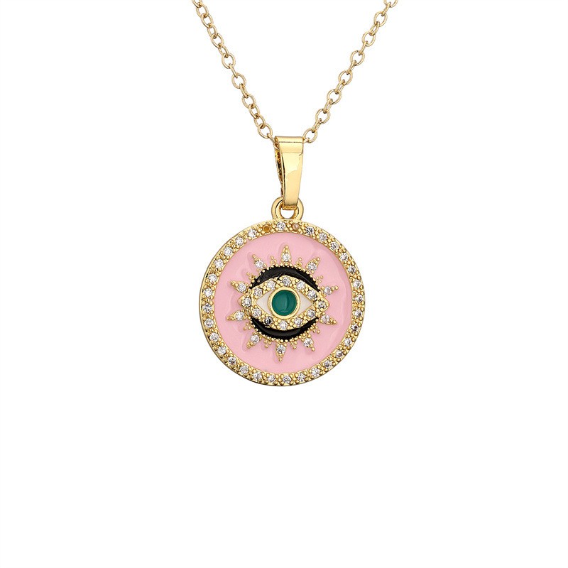 Fashion women jewelry accessories party evil eye necklace sweater chain clothes accessories