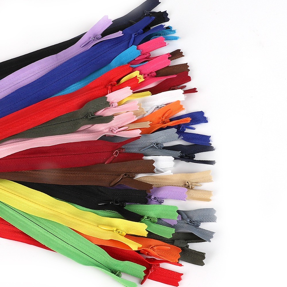 Wholesale Custom DAWEI Zipper Nylon Pillow Sewing Accessories #3 Color Invisible Cheap Nylon Zipper For Sale