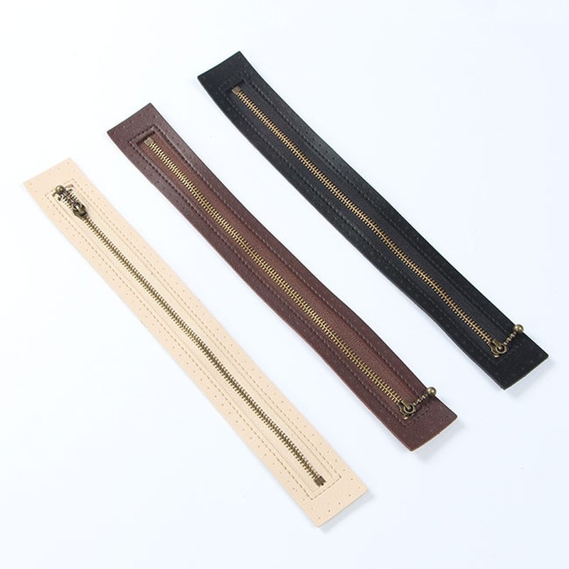 DAWEI promotional handmade accessories leather frame zipper wholesale zippers