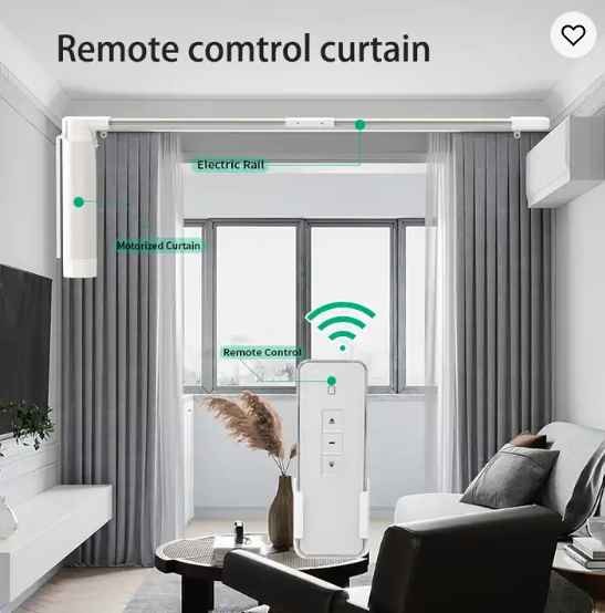 Smart Home Customizable Motorized Curtains Remote Control Electric Automatic Curtain Motor Automatic Curtain Opener