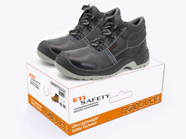 Eti Safety Toe Cap Construction Work Safety Boots Composite Steel Custom Men Leather Unisex OEM Customized Safety Shoes