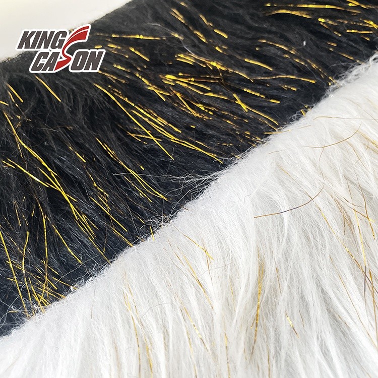 Kingcason Brush Grinding Ring Rose PV Plush Fabric Artificial Fake Faux Tela Rabbit Fur For Cover / Coat/Blanket